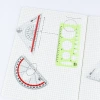 Transparent multi-functional flexible ruler, children, students, office ruler, examination sleeve ruler, plastic straight ruler, custom-made special Specification image